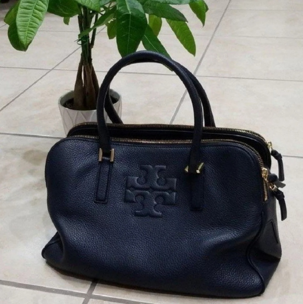 **Gently Used** Tory Burch Thea Triple Zip Satchel